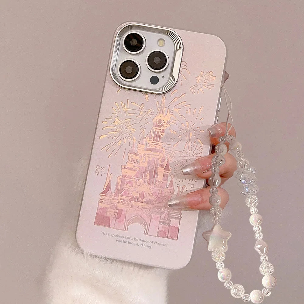 Schloss Handyhülle mit Lanyard für iPhone 15, 14, 13, 12 Pro Max Plus!