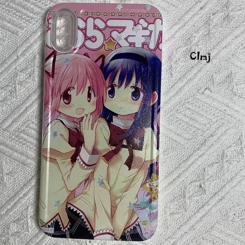 CMLJ Japanische Süße Anime Mädchen Handyhülle – Ideal für iPhone 11, 12, 13, 14, 15, Pro, Plus, X, XS Max und XR – Hochwertige Silikon-Schutzhülle für stilvollen Schutz!