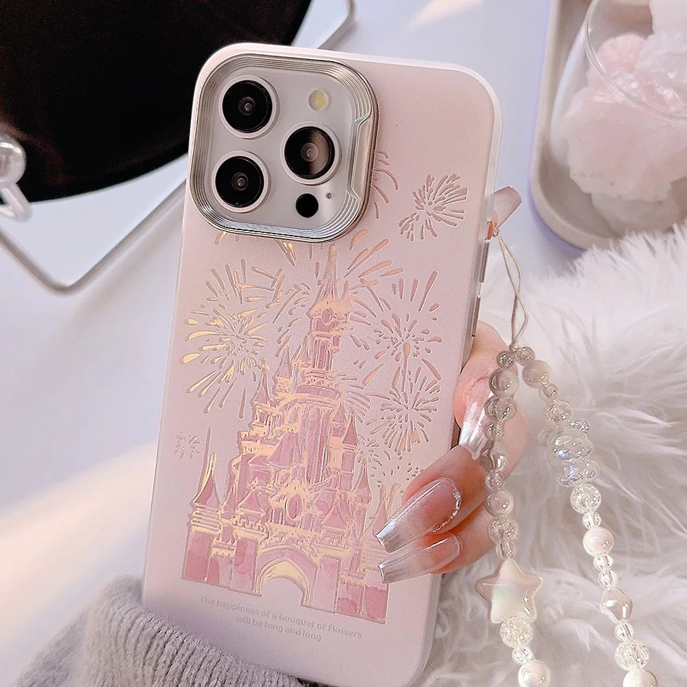 Schloss Handyhülle mit Lanyard für iPhone 15, 14, 13, 12 Pro Max Plus!