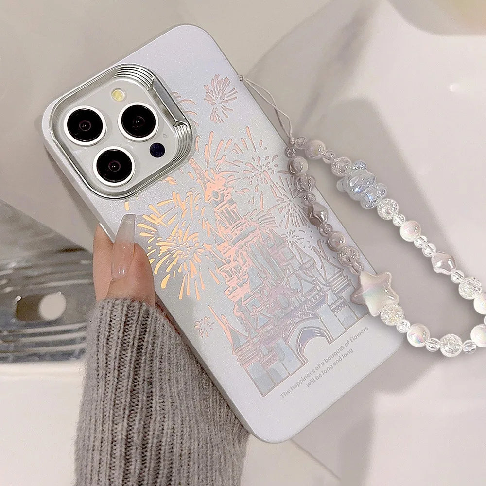 Schloss Handyhülle mit Lanyard für iPhone 15, 14, 13, 12 Pro Max Plus!