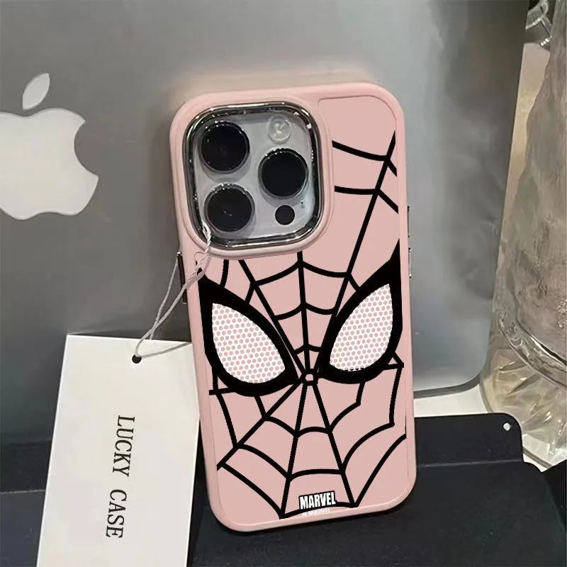 Coole Marvel Spider-Man Handyhülle in Schwarz und Weiß – Ideal für iPhone 15, 14, 13, 12, 11 Pro Max, XR, XS, 7, 8 Plus