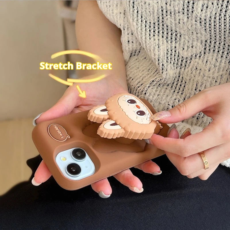 Kawaii Labubu Handyhülle – Rutschfester und sturzsicherer Schutz! Süßes Cartoon-Design, passend für iPhone 15 Pro Max, iPhone 13 Pro und iPhone 14 Pro!