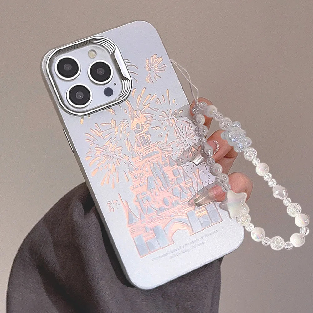 Schloss Handyhülle mit Lanyard für iPhone 15, 14, 13, 12 Pro Max Plus!