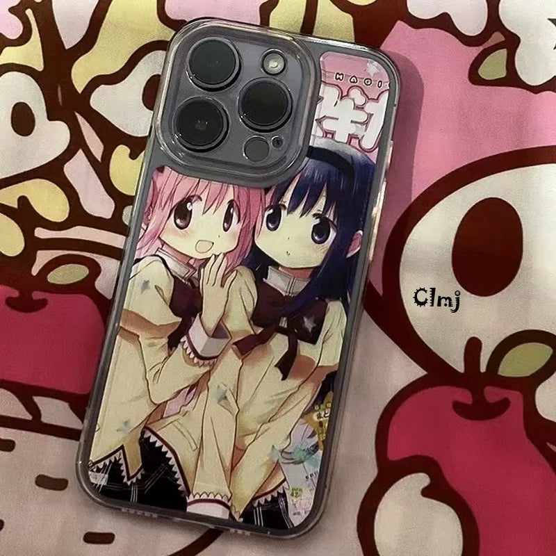 CMLJ Japanische Süße Anime Mädchen Handyhülle – Ideal für iPhone 11, 12, 13, 14, 15, Pro, Plus, X, XS Max und XR – Hochwertige Silikon-Schutzhülle für stilvollen Schutz!