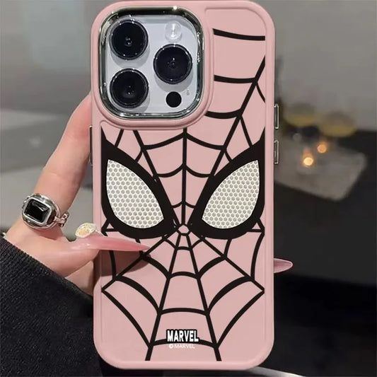 Coole Marvel Spider-Man Handyhülle in Schwarz und Weiß – Ideal für iPhone 15, 14, 13, 12, 11 Pro Max, XR, XS, 7, 8 Plus