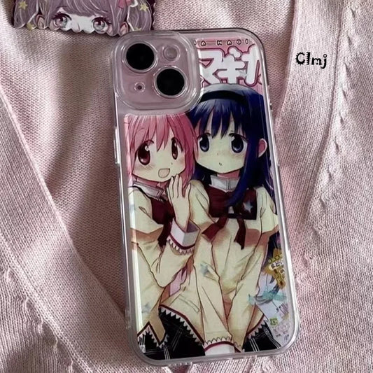 CMLJ Japanische Süße Anime Mädchen Handyhülle – Ideal für iPhone 11, 12, 13, 14, 15, Pro, Plus, X, XS Max und XR – Hochwertige Silikon-Schutzhülle für stilvollen Schutz!