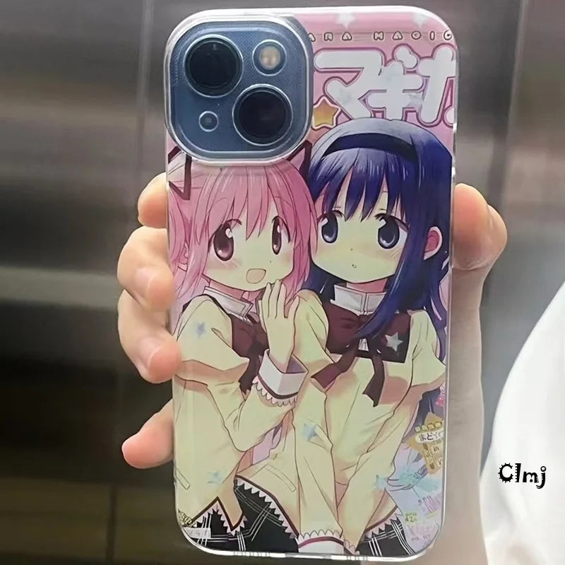 CMLJ Japanische Süße Anime Mädchen Handyhülle – Ideal für iPhone 11, 12, 13, 14, 15, Pro, Plus, X, XS Max und XR – Hochwertige Silikon-Schutzhülle für stilvollen Schutz!