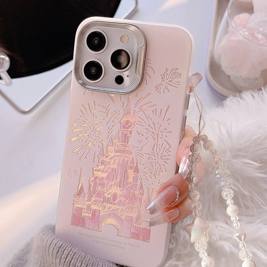 Schloss Handyhülle mit Lanyard für iPhone 15, 14, 13, 12 Pro Max Plus!