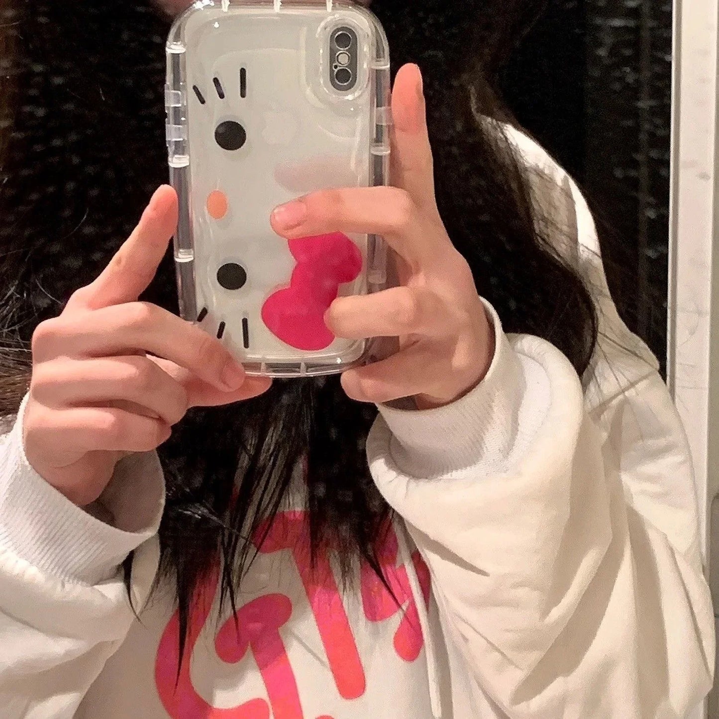Sanrio Hello Kitty Handyhülle für iPhone 16, 15, 14, 13, 12, 11 Pro Max und MINI!